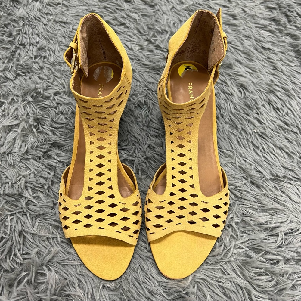 Franco Sarto Kale Open Toe Sandal Wedges Size 9